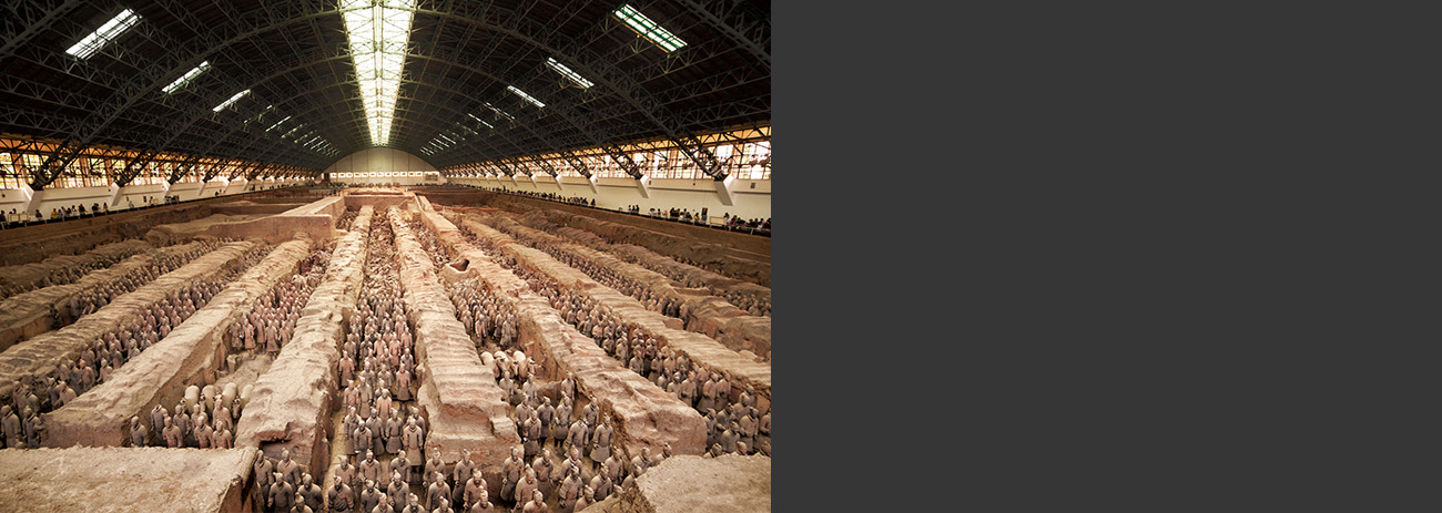 the terra cotta army at Xi’an China